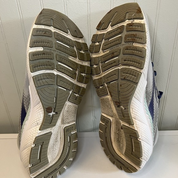 Brooks‎ Adrenaline GTS 22 Shoes Womens Size 7.5 Grey Purple Running Sneaker Read - Picture 10 of 11